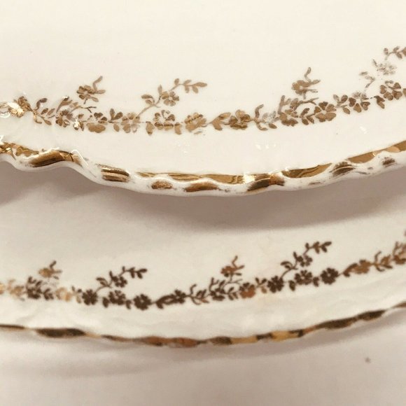 Homer Laughlin Gold Floral Spray Band H111 OVAL COVERED VEGETABLE DISH Tureen. - Picture 3 of 6